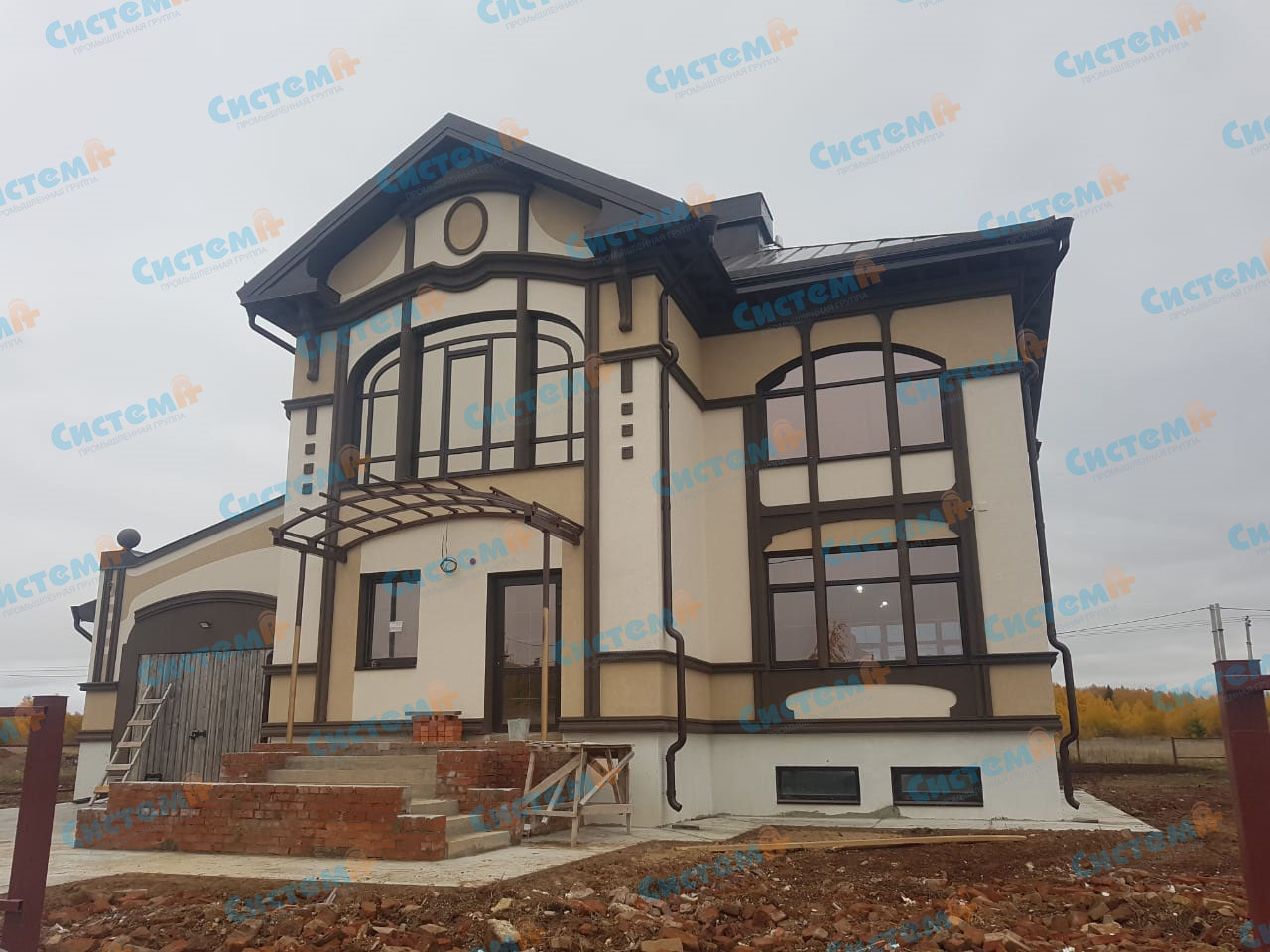 Оформление фасада частного дома